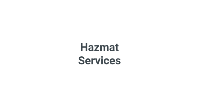 Hazmat Services